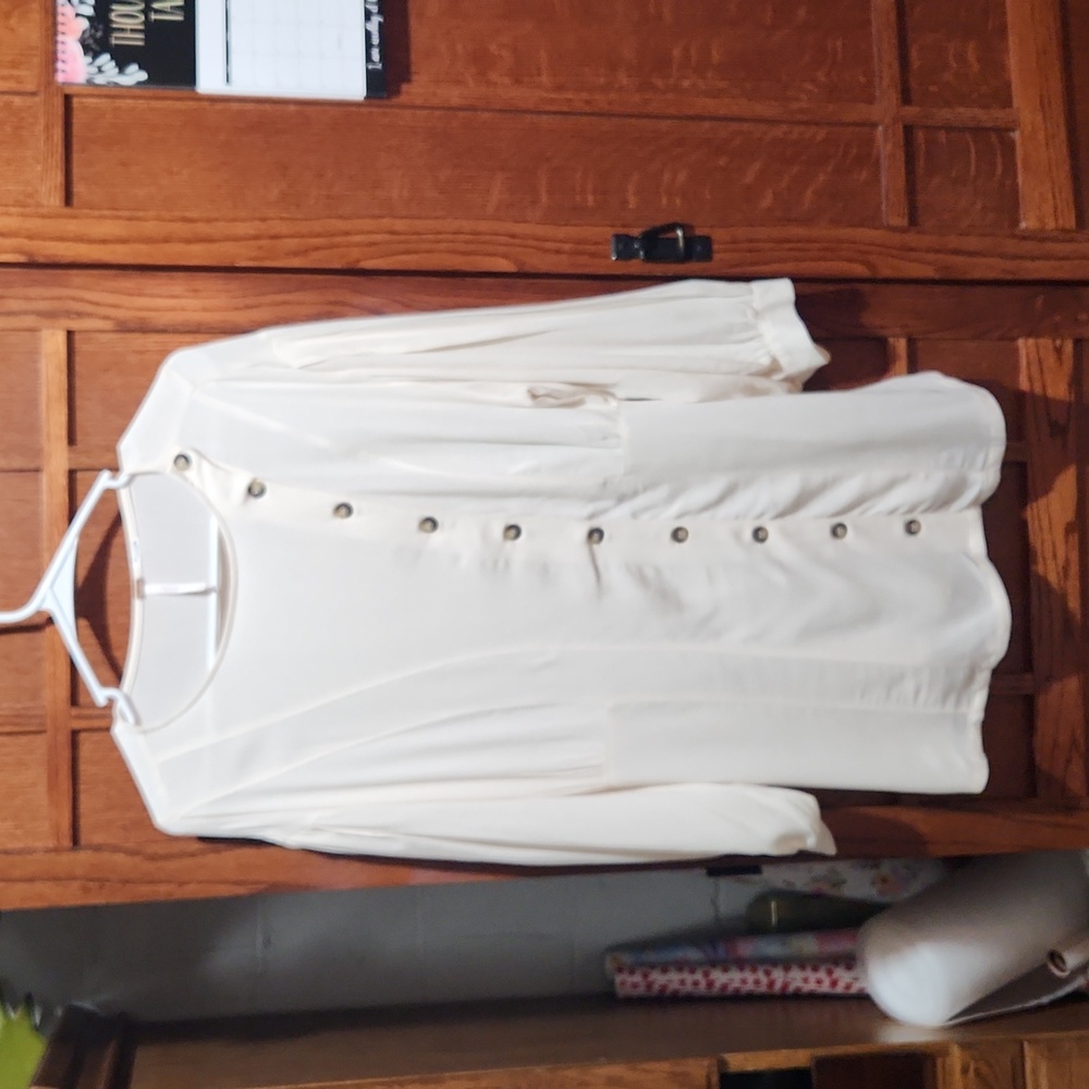 Free People Offset-Button Down Tunic, Size Small